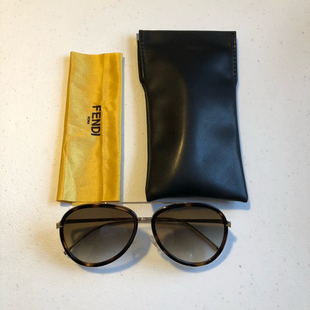 FENDI Havana Gold aviators - Picture 2 of 8